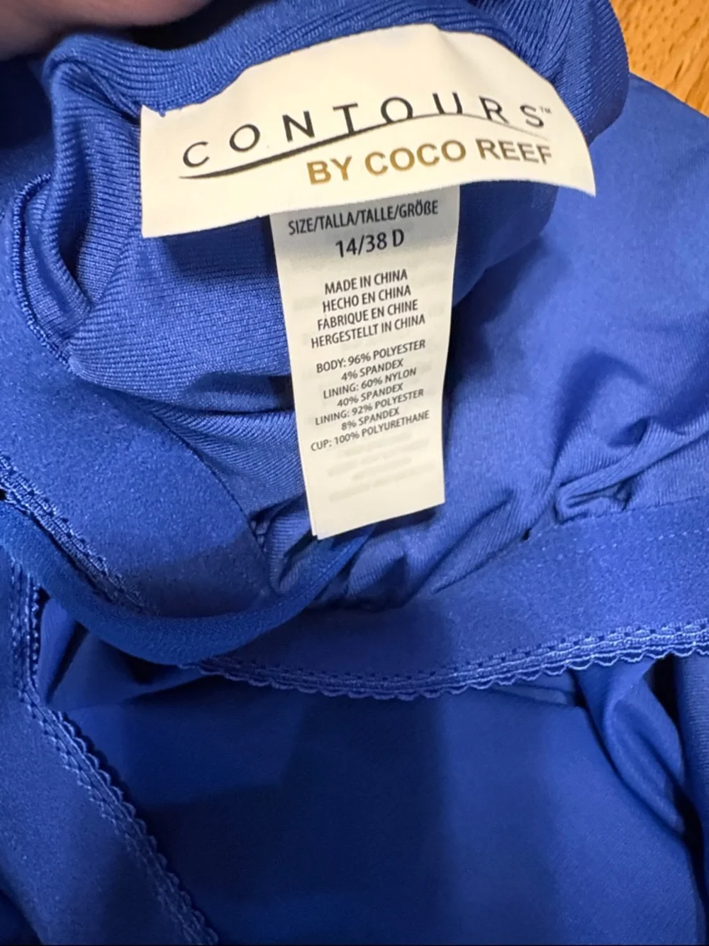 Coco Reef Cobalt Blue Spaghetti-Strap Bathing Suit Top - Picture 9 of 9